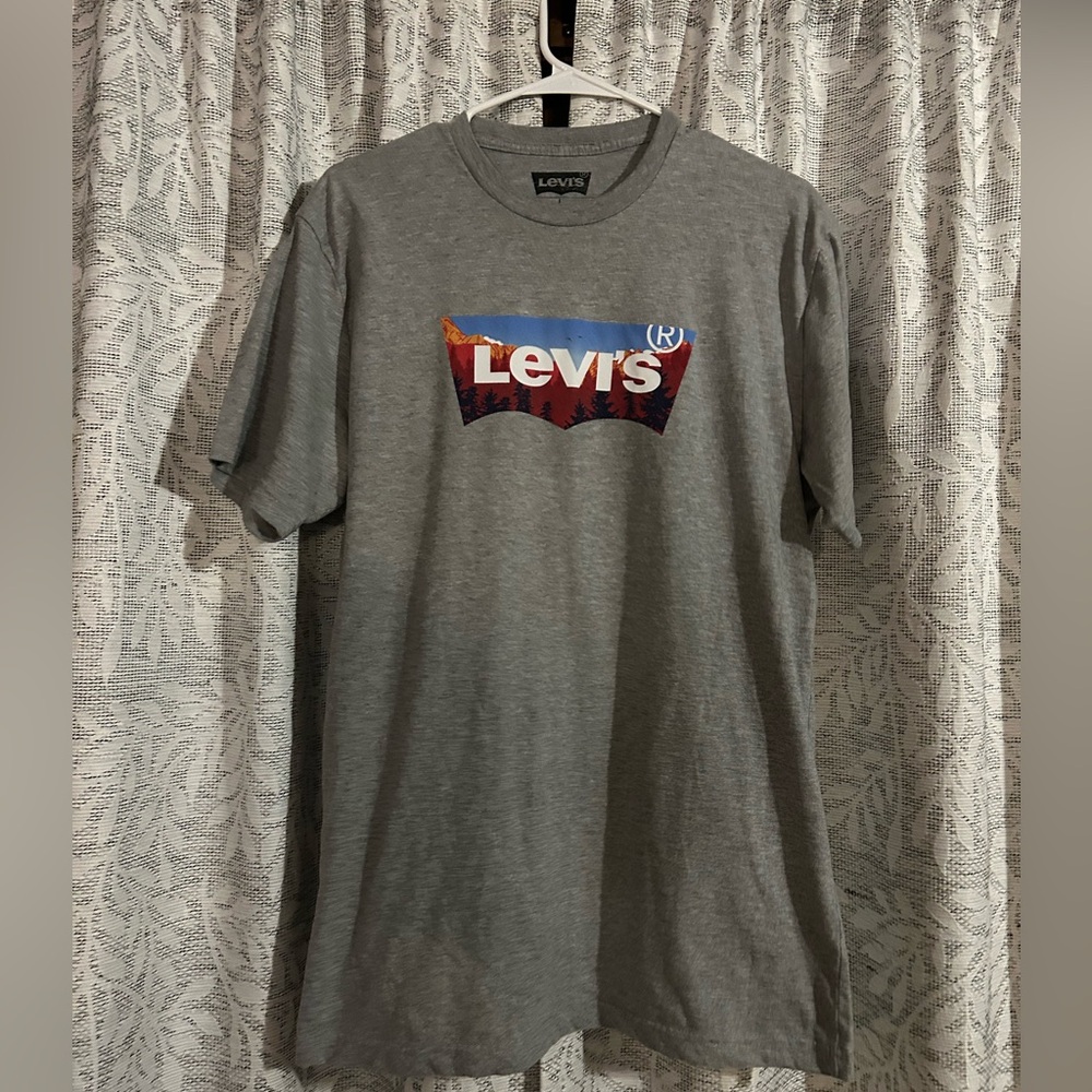 Levi's Gray Graphic T-Shirt for Men